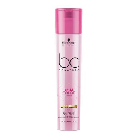 Schwarzkopf Professional - BC Bonacure - pH 4.5 Color Freeze - Shampoo Micelar Gold 250 ml Menor preço em Schwarzkopf Professional - BC Bonacure - pH 4.5 Color Freeze - Shampoo Micelar Gold 250 ml