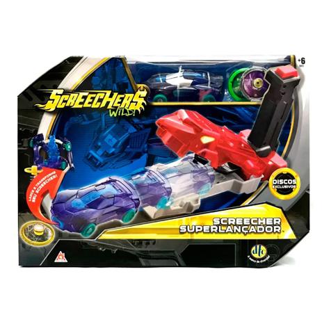 Screechers Super Lançador de Discos Azul - DTC Menor preço em Screechers Super Lançador de Discos Azul - DTC