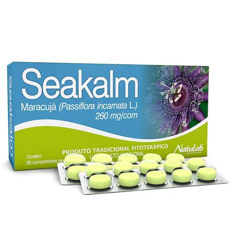 Seakalm 260 mg 20 comprimidos revestidos natulab Menor preço em Seakalm 260 mg 20 comprimidos revestidos natulab