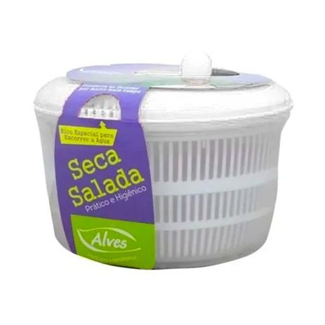 Seca Salada e Legumes Centrífuga 4.5L - ALVES Menor preço em Seca Salada e Legumes Centrífuga 4.5L - ALVES