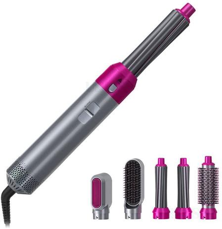 Secador de Cabelo Elétrico Magnético 5 em 1 Multifuncional Escova Varinha Ondulação Íon Negativo - Getit Well é boa?