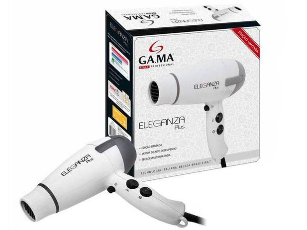 Secador de Cabelo Gama Italy Eleganza Plus - com Íons 2000W 2 Velocidades