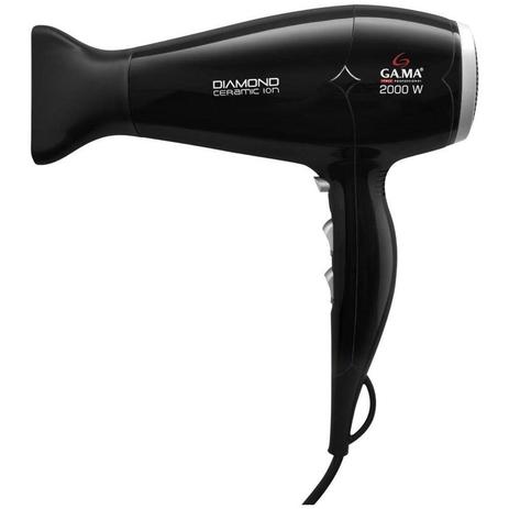 Secador Gama Italy Diamond Ceramic Ion Preto - 220V Menor preço em Secador Gama Italy Diamond Ceramic Ion Preto - 220V
