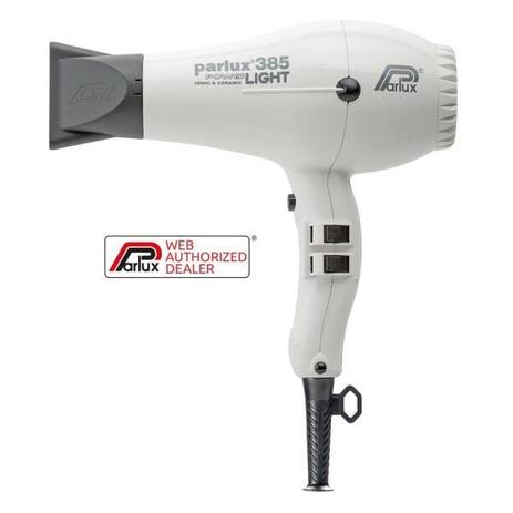 Secador Parlux 385 Power Light - Ionic Ceramic - branco - 220V Menor preço em Secador Parlux 385 Power Light - Ionic Ceramic - branco - 220V