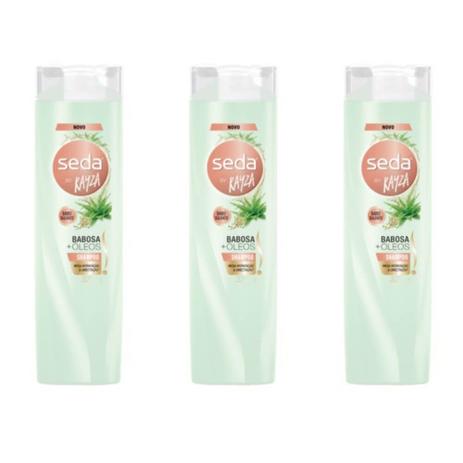 Seda Babosa +Óleos Shampoo 325ml (Kit C/03) Menor preço em Seda Babosa +Óleos Shampoo 325ml (Kit C/03)
