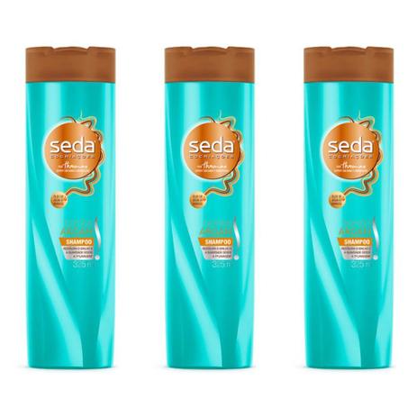 Seda Bomba Argan Shampoo 325ml (Kit C/03) Menor preço em Seda Bomba Argan Shampoo 325ml (Kit C/03)