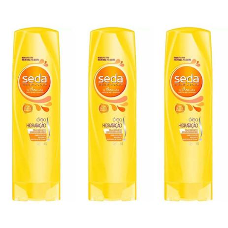 Seda Óleo Hidratação Condicionador 325ml (Kit C/03) Menor preço em Seda Óleo Hidratação Condicionador 325ml (Kit C/03)
