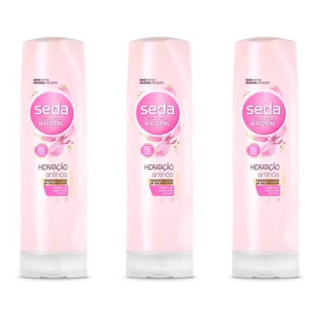 Seda Recarga Natural Hidratação Antinós Condicionador 325ml (Kit C/03) Menor preço em Seda Recarga Natural Hidratação Antinós Condicionador 325ml (Kit C/03)