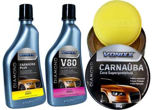 Selante Para Pintura V80 Cera Carnauba Plus E Prot Aplicador - Vonixx Menor preço em Selante Para Pintura V80 Cera Carnauba Plus E Prot Aplicador - Vonixx