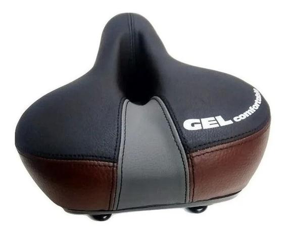 Selim Banco Vazado Gel Bike Preto e marrom 2 Molas Ltx Origina - Isapa Menor preço em Selim Banco Vazado Gel Bike Preto e marrom 2 Molas Ltx Origina - Isapa