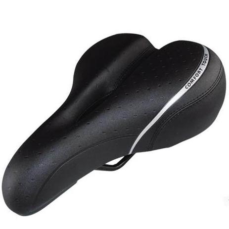 Selim para bicicleta MTB/city/trekking - vazado com molas preto - Comfort Touch DDK-3301 Menor preço em Selim para bicicleta MTB/city/trekking - vazado com molas preto - Comfort Touch DDK-3301