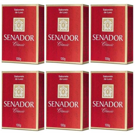 Senador Classic Sabonete 130g (Kit C/06) Menor preço em Senador Classic Sabonete 130g (Kit C/06)