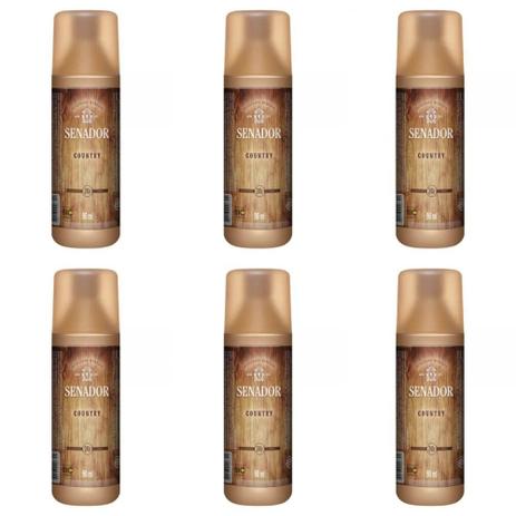 Senador Country Desodorante Spray 90ml (Kit C/06) Menor preço em Senador Country Desodorante Spray 90ml (Kit C/06)