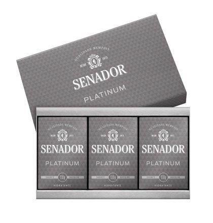 Senador Platinum Estojo Sabonetes C/3 (Kit C/06) Menor preço em Senador Platinum Estojo Sabonetes C/3 (Kit C/06)
