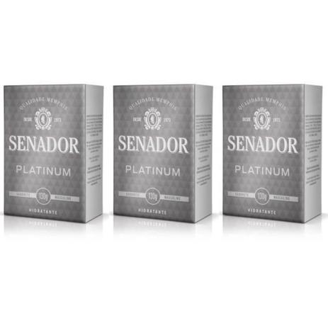 Senador Platinum Sabonete 130g (Kit C/03) Menor preço em Senador Platinum Sabonete 130g (Kit C/03)