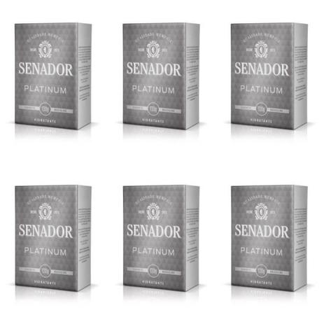 Senador Platinum Sabonete 130g (Kit C/06) Menor preço em Senador Platinum Sabonete 130g (Kit C/06)