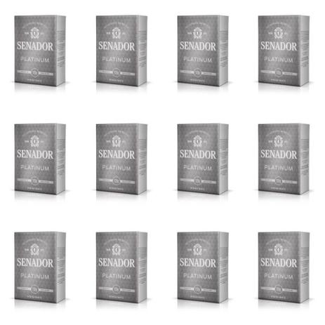 Senador Platinum Sabonete 130g (Kit C/12) Menor preço em Senador Platinum Sabonete 130g (Kit C/12)