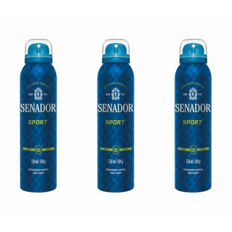 Senador Sport Desodorante Aerosol 150ml (Kit C/03) é boa?