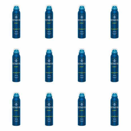 Senador Sport Desodorante Aerosol 150ml (Kit C/12) Menor preço em Senador Sport Desodorante Aerosol 150ml (Kit C/12)