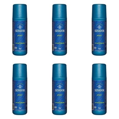 Senador Sport Desodorante Spray 90ml (Kit C/06) Menor preço em Senador Sport Desodorante Spray 90ml (Kit C/06)