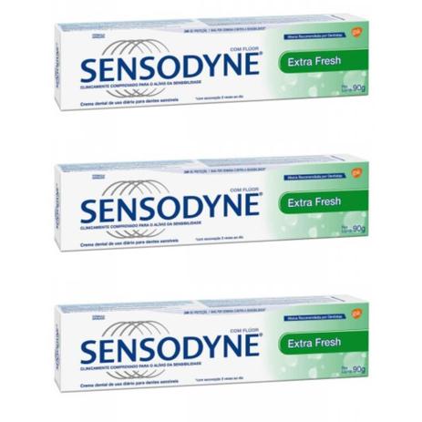 Sensodyne Extra Fresh Creme Dental 90g (Kit C/03) é boa?