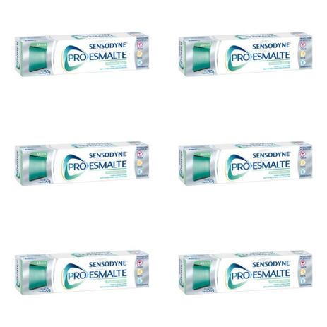 Sensodyne Pro Esmalte Creme Dental 50g (Kit C/06) Menor preço em Sensodyne Pro Esmalte Creme Dental 50g (Kit C/06)