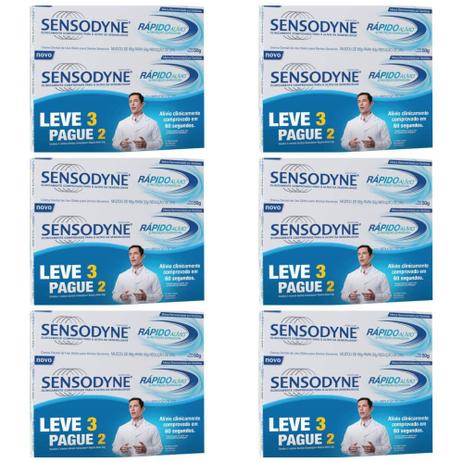 Sensodyne Rápido Alívio Creme Dental 3x50g (Kit C/06) Menor preço em Sensodyne Rápido Alívio Creme Dental 3x50g (Kit C/06)