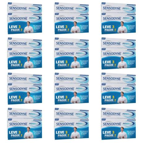 Sensodyne Rápido Alívio Creme Dental 3x50g (Kit C/12) Menor preço em Sensodyne Rápido Alívio Creme Dental 3x50g (Kit C/12)