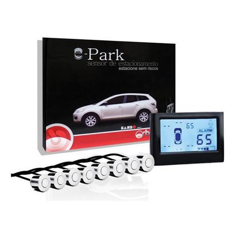 Sensor de Estacionamento Dianteiro Traseiro Branco Display Numérico 8 Pontos Orbe Menor preço em Sensor de Estacionamento Dianteiro Traseiro Branco Display Numérico 8 Pontos Orbe