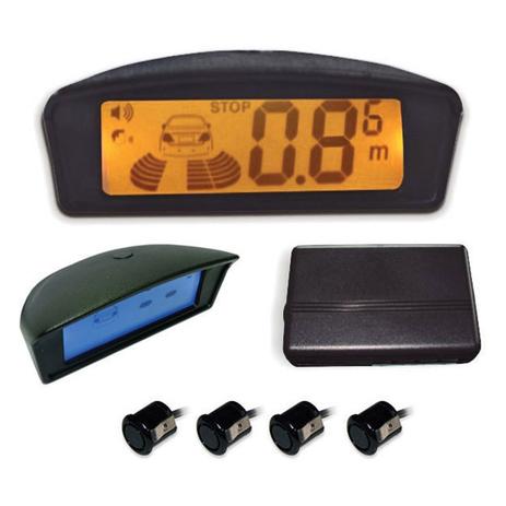 Sensor de Estacionamento Traseiro Borracha Display Lcd 4 Pontos Orbe Menor preço em Sensor de Estacionamento Traseiro Borracha Display Lcd 4 Pontos Orbe
