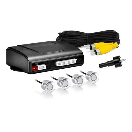 Sensor de Estacionamento Traseiro Prata para DVD e Central Multímidia 4 Pontos Orbe Menor preço em Sensor de Estacionamento Traseiro Prata para DVD e Central Multímidia 4 Pontos Orbe