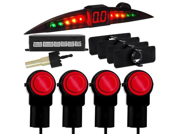 Sensor de Ré Estacionamento 4 Pontos Vermelho OEM Original - Techone Menor preço em Sensor de Ré Estacionamento 4 Pontos Vermelho OEM Original - Techone