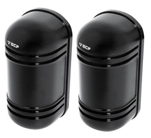 Sensor Infravermelho Ativo Duplo Feixe ECP, 100 metros, uso externo ou interno Menor preço em Sensor Infravermelho Ativo Duplo Feixe ECP, 100 metros, uso externo ou interno