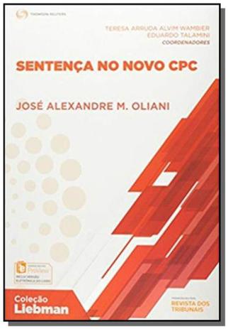 Sentenca no novo cpc - colecao liebman - Revista dos tribunais Menor preço em Sentenca no novo cpc - colecao liebman - Revista dos tribunais