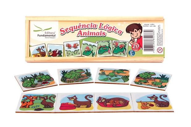 Sequencia Lógica Animais Cx Com 20 Peças. - Editora fundamental Menor preço em Sequencia Lógica Animais Cx Com 20 Peças. - Editora fundamental