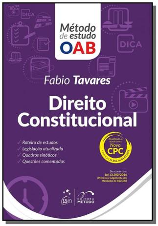 Serie metodo de estudo oab - direito constituciona - Editora metodo Menor preço em Serie metodo de estudo oab - direito constituciona - Editora metodo
