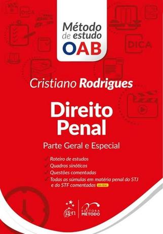 Serie metodo de estudo oab - direito penal - parte geral e especial - Metodo (grupo gen) Menor preço em Serie metodo de estudo oab - direito penal - parte geral e especial - Metodo (grupo gen)
