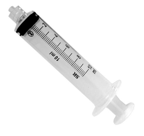 Seringa descartável 10 ml sem agulha luer lock (c/100) - sr Menor preço em Seringa descartável 10 ml sem agulha luer lock (c/100) - sr