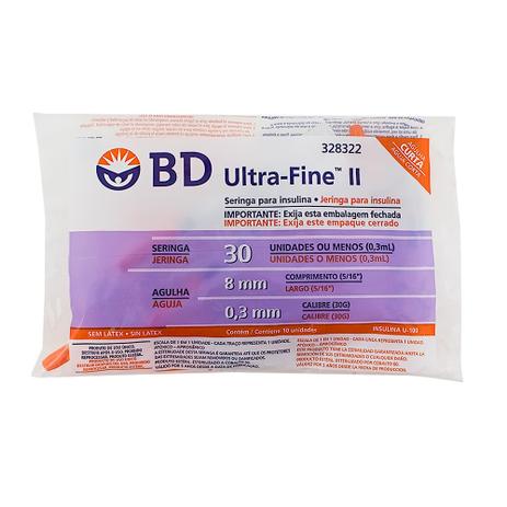 Seringa Descartável Ultra-Fine 1ML Agulha Curta - BD - B.d Menor preço em Seringa Descartável Ultra-Fine 1ML Agulha Curta - BD - B.d