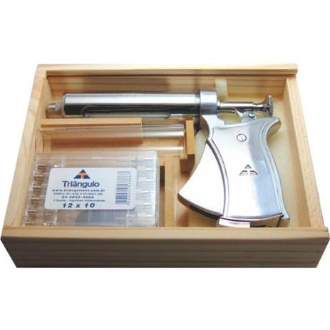Seringa Veterinário Triângulo Tipo Pistola Automática com Estojo 50ml - TriÃngulo Agulhas Menor preço em Seringa Veterinário Triângulo Tipo Pistola Automática com Estojo 50ml - TriÃngulo Agulhas