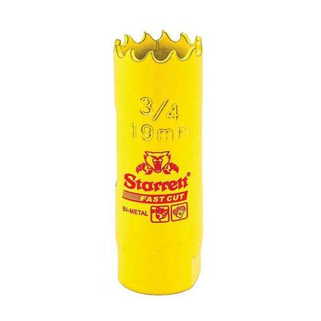 Serra Copo Bimetal Fast Cut 19mm 3/4” Starret - Starrett Menor preço em Serra Copo Bimetal Fast Cut 19mm 3/4” Starret - Starrett