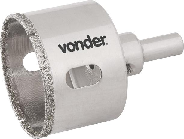 Serra copo diamantada 35mm com haste para alvenaria - Vonder Menor preço em Serra copo diamantada 35mm com haste para alvenaria - Vonder
