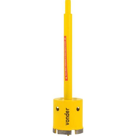 Serra Copo Diamantada com Haste 53mm - Vonder Menor preço em Serra Copo Diamantada com Haste 53mm - Vonder