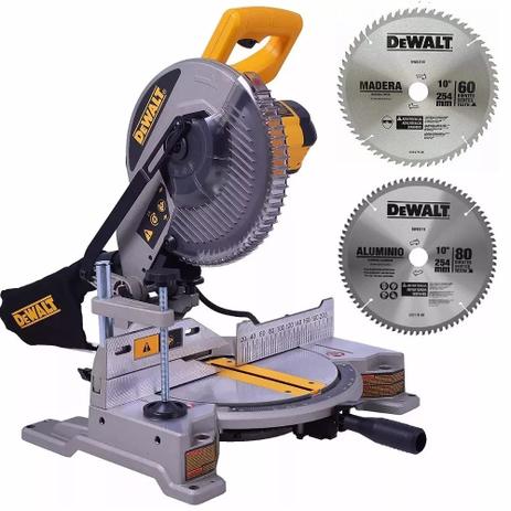 Serra Esquadrias Industrial 10”(254mm)1650w Com 2 Discos DW714 Dewalt Menor preço em Serra Esquadrias Industrial 10”(254mm)1650w Com 2 Discos DW714 Dewalt