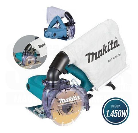 Serra marmore 4.3/8 1450w c/ coletor 4100kb makita 110v/220v - CDS Menor preço em Serra marmore 4.3/8 1450w c/ coletor 4100kb makita 110v/220v - CDS