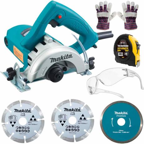 Serra mármore 5” 1.450 Watts 4100NH2Z + Kit com 6 acessórios - Makita Menor preço em Serra mármore 5” 1.450 Watts 4100NH2Z + Kit com 6 acessórios - Makita
