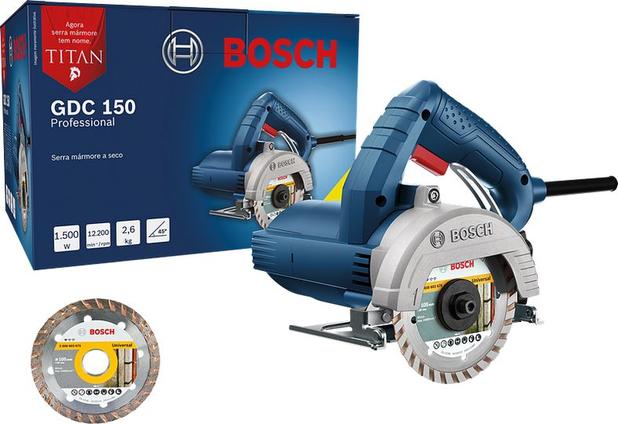 Serra Marmore Gdc 150 S/ Kit Para Água - 06015486E1 - BOSCH Menor preço em Serra Marmore Gdc 150 S/ Kit Para Água - 06015486E1 - BOSCH