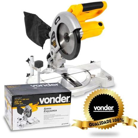 Serra Meia Esquadria 850W 7. 1/4 SEV857 Vonder Menor preço em Serra Meia Esquadria 850W 7. 1/4 SEV857 Vonder