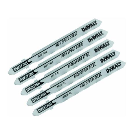 Serra Tico-Tico Bi-Metal 03” x 36d Encaixe ”T” DW3778H - Cartela 05 Unidades - Dewalt Menor preço em Serra Tico-Tico Bi-Metal 03” x 36d Encaixe ”T” DW3778H - Cartela 05 Unidades - Dewalt