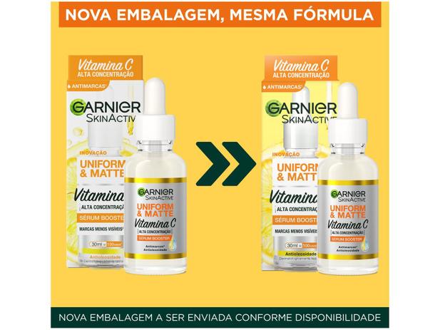 Sérum Facial Antimarcas Vitamina C Garnier Uniform & Matte - Garnier Skin